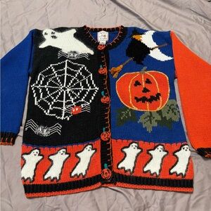 Vintage “Spice of Life" Halloween-themed sweater.